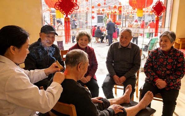 惊蛰时节老年人头昏心慌——泰和灸调理不适