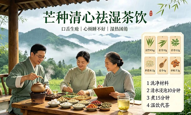 芒种农忙季泰和饮料解心火调理口舌生疮