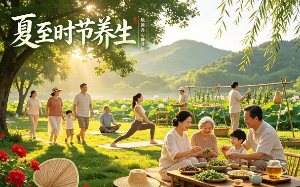 夏至时节阳极至防暑护心巧养生