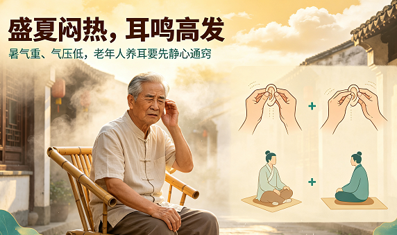 大暑时节耳鸣加重泰和按跷导引调理