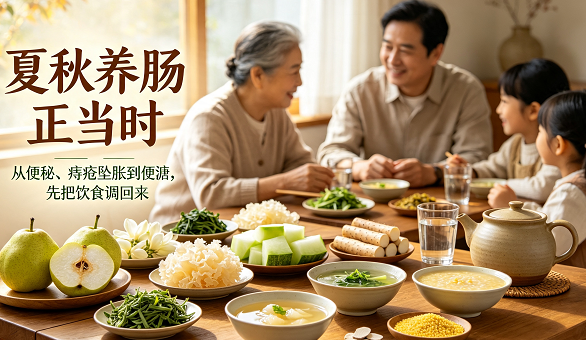 泰和食疗调理夏秋转换时节便秘痔疮便溏等肛肠不适